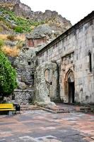 medieval geghard monastery in Armenia photo