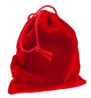 red gift sack isolated photo
