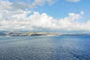 view of Calabria coastline in summer day photo