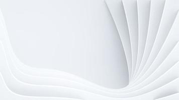 Clean white curve for Abstract gray shadows, white textures. Abstract structure shapes for wallpaper. 3D Rendering photo
