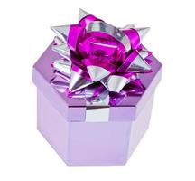 shiny foil gift box photo