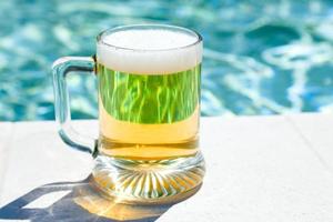 glass of cold beer photo