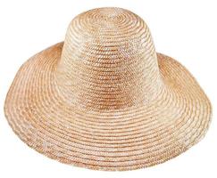 sombrero de ala ancha de paja rural simple foto