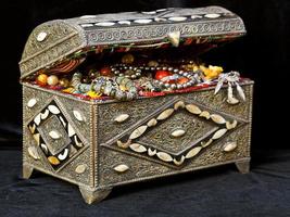 ancient arabic treasure chest photo