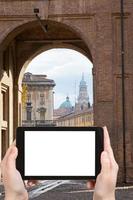 tourist photographs of Parma city, Italy photo