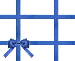 blue satin bows and ribbons isolated - set 28 photo
