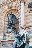 Fountain Saint Michel in Paris photo