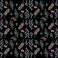 Abstract leaf and flower texture pattern design template vector. Flower Floral pattern design vector