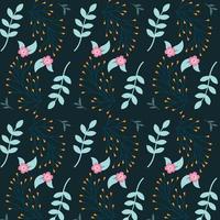 Abstract leaf and flower texture pattern design template vector. Flower Floral pattern design vector