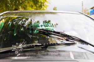 car wipers wash windshield photo