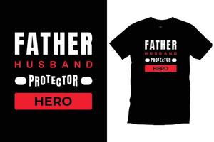Father's day modern typography t shirt design vector. vector
