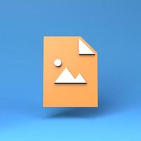 Image file icon. 3d render illustration. photo