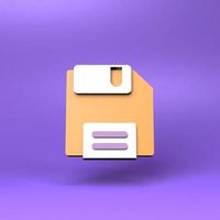 floppy disk. 3d render illustration. photo