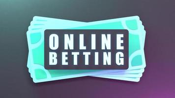 Betting banner. Sports betting. 3d render illustration. photo