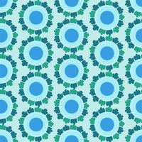 A pattern of flowers in the retro style of the 70s. Good vibes multi-colored picture. Vector illustration