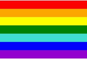 LGBT pride flag, rainbow flag background. Multicolored peace flag movement. Original colors symbol. vector