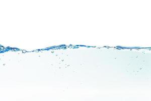 Water splash with bubbles of air, isolated  background Clipping path photo