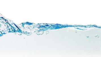 Water splash with bubbles of air, isolated  background Clipping path photo