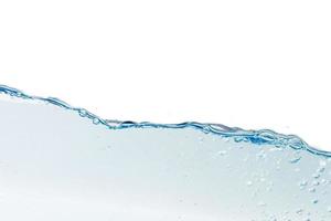 Water splash with bubbles of air, isolated  background Clipping path photo