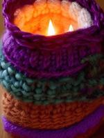 beautiful candle warm and cozy photo