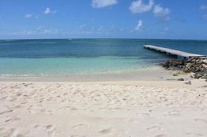 Turquoise Waters Off of Rodgers Beach in Aruba photo