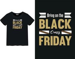 Black Friday t-shirt vector