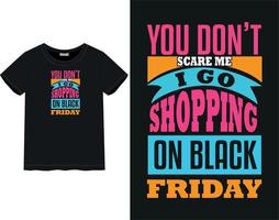 Black Friday t-shirt vector