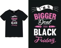 Black Friday t-shirt vector