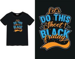 Black Friday t-shirt vector