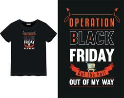 Black Friday t-shirt vector