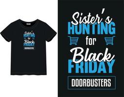 Black Friday t-shirt vector