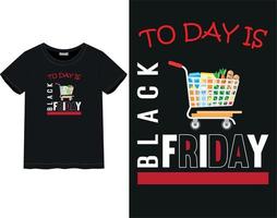 Black Friday t-shirt vector