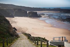 Western Portugal Ocean Coastline at Low Tide photo