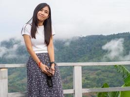 Woman and nature photo