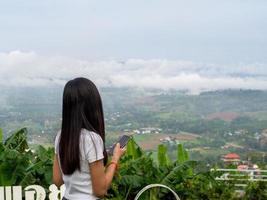 Woman and nature photo