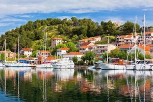 Skradin is a small historic town in Croatia photo