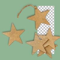 Set of christmas stars and ornament tape photo