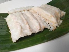 Traditional Indonesian cake called Bandros. Good for use in food related businesses, pastries, bakeries, restaurants. photo