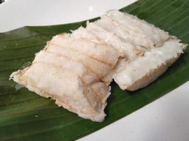 Traditional Indonesian cake called Bandros. Good for use in food related businesses, pastries, bakeries, restaurants. photo