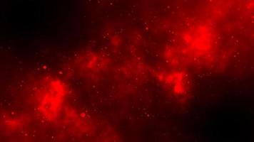 Red Shiny Space Fire Particle powder Looping flow for Abstract art fantasy Motion silver Background photo