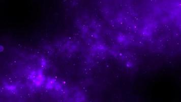 animación de flujo de bucle de polvo de partículas de fuego espacial brillante púrpura para fondo de plata de movimiento de fantasía de arte abstracto foto