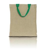 eco fabric bag on white background photo