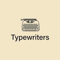 Typewriter  logo vector illustration design