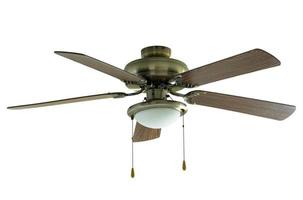 ceiling fan isolated on white photo