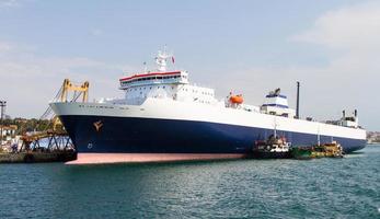 Roro Ship in port photo