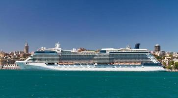 Cruise Ship in port photo