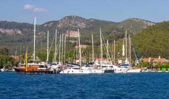 puerto deportivo de gocek en turquía foto