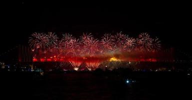 Fireworks in Istanbul photo