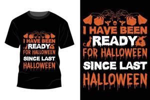 diseño de camiseta de halloween vector