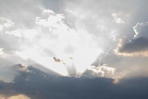 Sky and sunlight with clouds, Sky background image photo